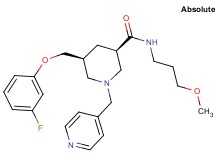 (3R,5S)-5-[(3-fluorophenoxy)methyl]-N-(3-methoxypropyl)-1-(4-pyridinylmethyl)-3-piperidinecarboxamide