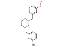 2-(3-methoxybenzyl)-4-[(6-methyl-2-pyridinyl)methyl]morpholine