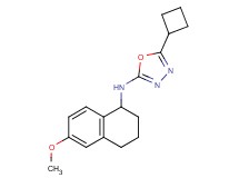 5-cyclobutyl-N-(6-methoxy-1,2,3,4-tetrahydronaphthalen-1-yl)-1,3,4-oxadiazol-2-amine