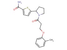 5-{1-[3-(2-methylphenoxy)propanoyl]-2-pyrrolidinyl}-2-thiophenecarboxamide