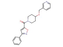 3-[({1-[(3-phenyl-5-isoxazolyl)carbonyl]-4-piperidinyl}oxy)methyl]pyridine