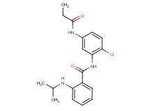 N-[2-chloro-5-(propionylamino)phenyl]-2-(isopropylamino)benzamide