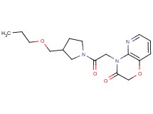 4-{2-oxo-2-[3-(propoxymethyl)pyrrolidin-1-yl]ethyl}-2H-pyrido[3,2-b][1,4]oxazin-3(4H)-one
