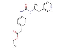 ethyl [4-({[(1-methyl-2-pyridin-3-ylethyl)amino]carbonyl}amino)phenyl]acetate