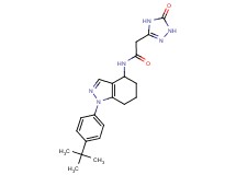 N-[1-(4-tert-butylphenyl)-4,5,6,7-tetrahydro-1H-indazol-4-yl]-2-(5-oxo-4,5-dihydro-1H-1,2,4-triazol-3-yl)acetamide