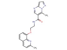 7-methyl-N-{2-[(2-methylquinolin-8-yl)oxy]ethyl}pyrazolo[1,5-a]pyrimidine-6-carboxamide