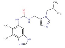 N-(4,5-dimethyl-1H-benzimidazol-6-yl)-N'-[(1-isobutyl-1H-imidazol-5-yl)methyl]urea