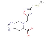 5-({3-[(methylthio)methyl]-1,2,4-oxadiazol-5-yl}methyl)-4,5,6,7-tetrahydro-1H-imidazo[4,5-c]pyridine-6-carboxylic acid