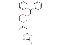 5-{2-[2-(2,2-diphenylethyl)-4-morpholinyl]-2-oxoethyl}-2,4-dihydro-3H-1,2,4-triazol-3-one