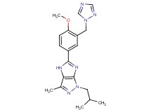 1-isobutyl-5-[4-methoxy-3-(1H-1,2,4-triazol-1-ylmethyl)phenyl]-3-methyl-1,4-dihydroimidazo[4,5-c]pyrazole