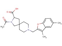 2-acetyl-8-[(3,5-dimethyl-1-benzofuran-2-yl)methyl]-2,8-diazaspiro[4.5]decane-3-carboxylic acid