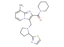 8-methyl-2-(1-piperidinylcarbonyl)-3-{[2-(1,3-thiazol-2-yl)-1-pyrrolidinyl]methyl}imidazo[1,2-a]pyridine