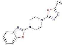 2-[4-(5-methyl-1,3,4-oxadiazol-2-yl)piperazin-1-yl]-1,3-benzoxazole