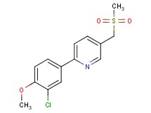 2-(3-chloro-4-methoxyphenyl)-5-[(methylsulfonyl)methyl]pyridine