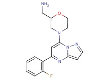 ({4-[5-(2-fluorophenyl)pyrazolo[1,5-a]pyrimidin-7-yl]-2-morpholinyl}methyl)amine dihydrochloride