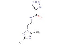 N-[2-(3,5-dimethyl-1H-1,2,4-triazol-1-yl)ethyl]-1H-1,2,3-triazole-5-carboxamide