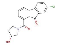 7-chloro-1-[(3-hydroxy-1-pyrrolidinyl)carbonyl]-9H-fluoren-9-one