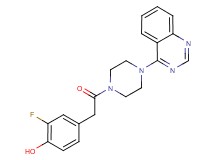 2-fluoro-4-{2-oxo-2-[4-(4-quinazolinyl)-1-piperazinyl]ethyl}phenol