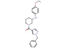 1-[(1-benzyl-1H-pyrazol-4-yl)carbonyl]-N-(4-methoxyphenyl)-3-piperidinamine