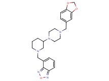 4-({3-[4-(1,3-benzodioxol-5-ylmethyl)-1-piperazinyl]-1-piperidinyl}methyl)-2,1,3-benzoxadiazole