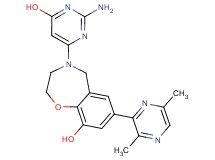 4-(2-amino-6-hydroxypyrimidin-4-yl)-7-(3,6-dimethylpyrazin-2-yl)-2,3,4,5-tetrahydro-1,4-benzoxazepin-9-ol