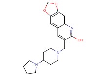 7-{[4-(1-pyrrolidinyl)-1-piperidinyl]methyl}[1,3]dioxolo[4,5-g]quinolin-6-ol