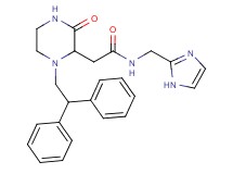 2-[1-(2,2-diphenylethyl)-3-oxo-2-piperazinyl]-N-(1H-imidazol-2-ylmethyl)acetamide