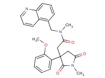 2-[3-(2-methoxyphenyl)-1-methyl-2,5-dioxo-3-pyrrolidinyl]-N-methyl-N-(5-quinolinylmethyl)acetamide