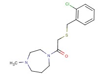 1-{[(2-chlorobenzyl)thio]acetyl}-4-methyl-1,4-diazepane