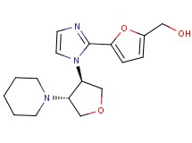 (5-{1-[(3R*,4R*)-4-piperidin-1-yltetrahydrofuran-3-yl]-1H-imidazol-2-yl}-2-furyl)methanol