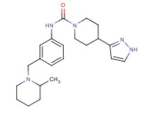 N-{3-[(2-methylpiperidin-1-yl)methyl]phenyl}-4-(1H-pyrazol-3-yl)piperidine-1-carboxamide