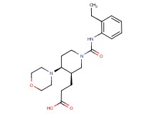 3-((3R*,4S*)-1-{[(2-ethylphenyl)amino]carbonyl}-4-morpholin-4-ylpiperidin-3-yl)propanoic acid