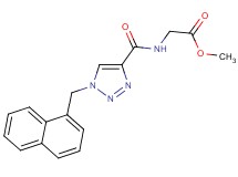 methyl N-{[1-(1-naphthylmethyl)-1H-1,2,3-triazol-4-yl]carbonyl}glycinate
