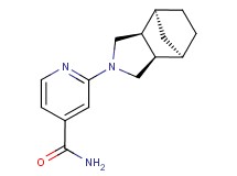 2-[(1R*,2R*,6S*,7S*)-4-azatricyclo[5.2.1.0~2,6~]dec-4-yl]isonicotinamide