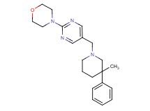 4-{5-[(3-methyl-3-phenylpiperidin-1-yl)methyl]pyrimidin-2-yl}morpholine