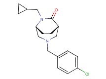 (1S*,5R*)-3-(4-chlorobenzyl)-6-(cyclopropylmethyl)-3,6-diazabicyclo[3.2.2]nonan-7-one
