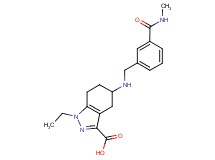 1-ethyl-5-({3-[(methylamino)carbonyl]benzyl}amino)-4,5,6,7-tetrahydro-1H-indazole-3-carboxylic acid