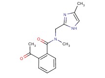 2-acetyl-N-methyl-N-[(4-methyl-1H-imidazol-2-yl)methyl]benzamide