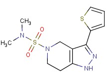 N,N-dimethyl-3-(2-thienyl)-1,4,6,7-tetrahydro-5H-pyrazolo[4,3-c]pyridine-5-sulfonamide