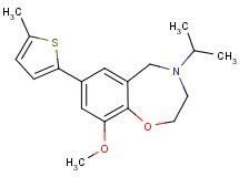 4-isopropyl-9-methoxy-7-(5-methyl-2-thienyl)-2,3,4,5-tetrahydro-1,4-benzoxazepine