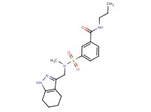 3-{[methyl(4,5,6,7-tetrahydro-1H-indazol-3-ylmethyl)amino]sulfonyl}-N-propylbenzamide