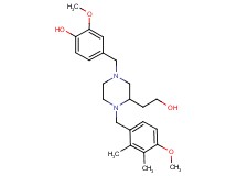 4-{[3-(2-hydroxyethyl)-4-(4-methoxy-2,3-dimethylbenzyl)-1-piperazinyl]methyl}-2-methoxyphenol