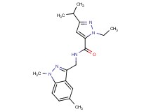 N-[(1,5-dimethyl-1H-indazol-3-yl)methyl]-1-ethyl-3-isopropyl-1H-pyrazole-5-carboxamide
