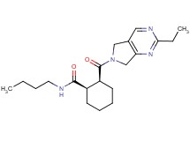 (1R*,2S*)-N-butyl-2-[(2-ethyl-5,7-dihydro-6H-pyrrolo[3,4-d]pyrimidin-6-yl)carbonyl]cyclohexanecarboxamide