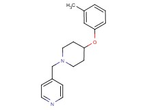 4-{[4-(3-methylphenoxy)-1-piperidinyl]methyl}pyridine