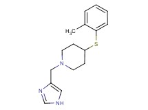 1-(1H-imidazol-4-ylmethyl)-4-[(2-methylphenyl)thio]piperidine