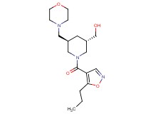 {(3S*,5R*)-5-(4-morpholinylmethyl)-1-[(5-propyl-4-isoxazolyl)carbonyl]-3-piperidinyl}methanol
