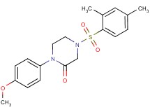 4-[(2,4-dimethylphenyl)sulfonyl]-1-(4-methoxyphenyl)-2-piperazinone