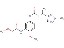 2-methoxy-N-{2-methoxy-5-[({[1-(1-methyl-1H-pyrazol-4-yl)ethyl]amino}carbonyl)amino]phenyl}acetamide