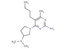 5-butyl-4-[3-(dimethylamino)pyrrolidin-1-yl]-6-methylpyrimidin-2-amine